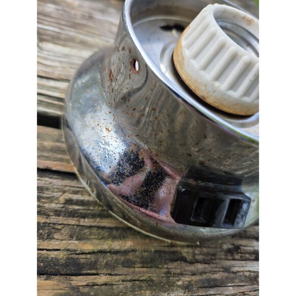 Vintage Wall Mount Bathroom Light Fixture With Art Deco Globe Plus Outlet - Picture 12 of 12